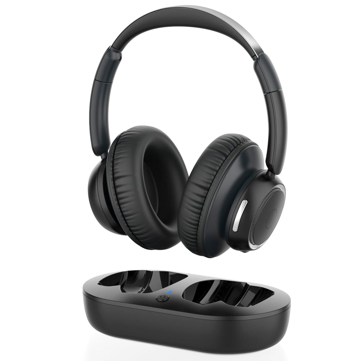 ANSTEN Wireless Headphones for TV Watching with Universally Compatible Transmitter Charging Base TV Headphones Wireless for Seniors Bluetooth Headphones No Delay 35 Hrs Audio Playtime Plug n Play