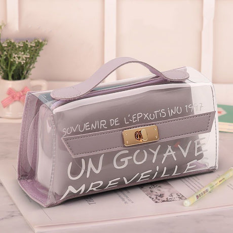 Small Daisy Transparent Pencil Case for Stationery