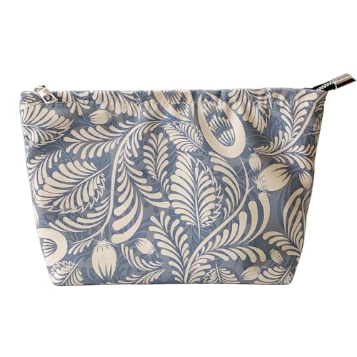 itgowisa Makeup Bag Travel Makeup Bag For Purse Leaves Cosmetic Bag Small Make Up Bag Waterproof Makeup Bag For Women High Capacity Wash Bag Toiletry Bag Zipper Travel Pouch Gifts for Travel