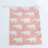 Cotton Linen Drawstring Storage Bag for Students
