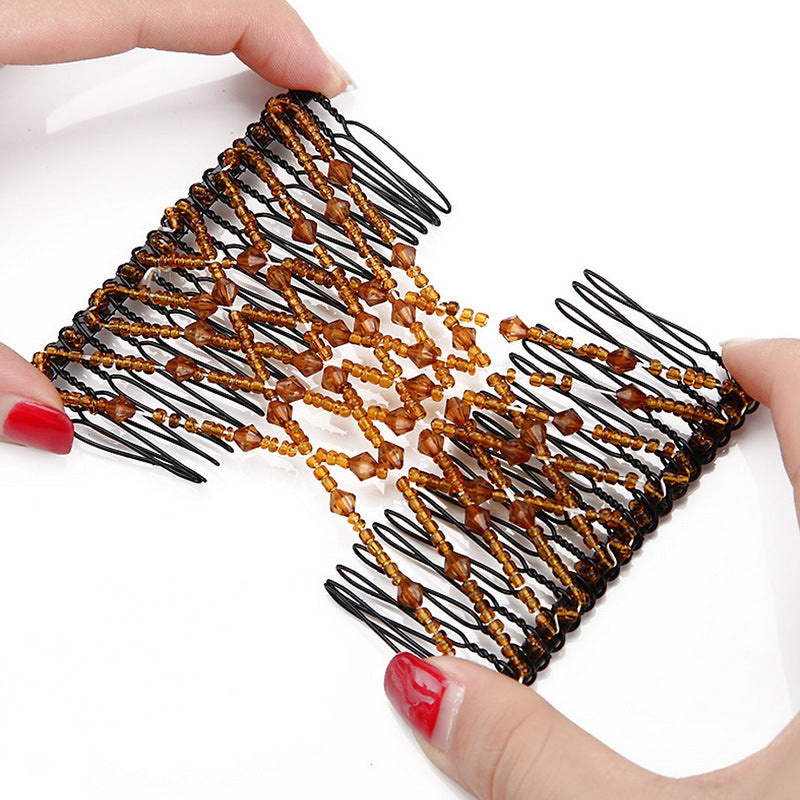 Bead Hair Comb, Wire Hair Styling Tool, Hair Brush