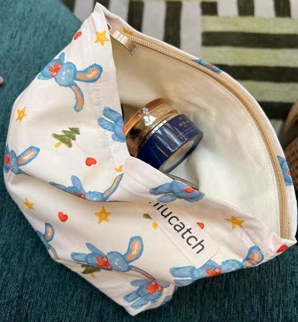 Kawaii Floral Travel Cosmetic Storage Bag and Organizer