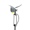 Metal Owl and Eagle Garden Stake Outdoor Decor Art