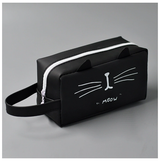 Cat Pencil Case, Silicone Stationery Organizer