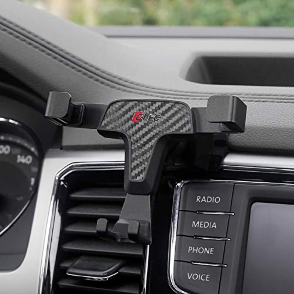 ITrims Accessories for Volkswagen VW Atlas 2017 2018 2019 2020 2021 Car Dashboard MountCar MountCell Phone Holder Car with Adjustable Car Phone Holder (Carbon Fiber)