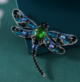 Vintage Dragonfly Brooch Scarf Clip Fashion Accessory