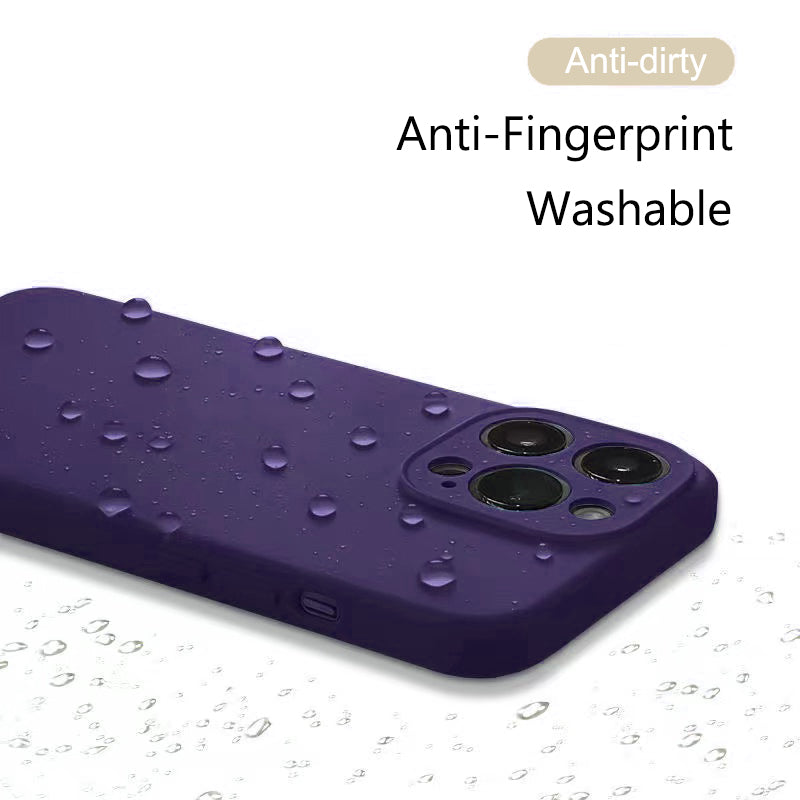 Astubia Square Liquid Silicone Phone Case for iPhone 11-14