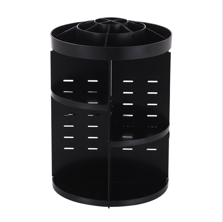 Diamond Pattern Acrylic Rotating Makeup Organizer