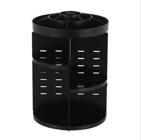 Diamond Pattern Acrylic Rotating Makeup Organizer