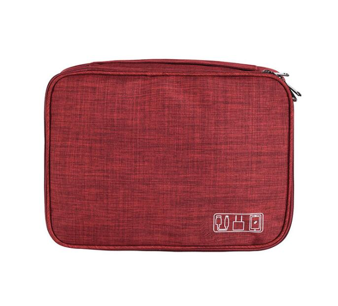 Two Layer Waterproof Multifunctional Data Cable Storage Bag