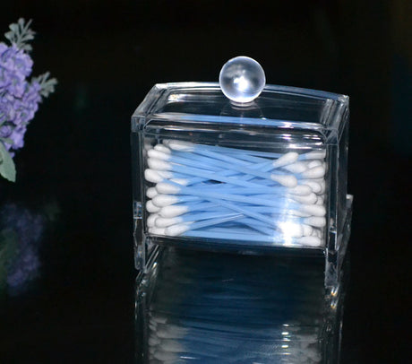 Transparent Cotton Swab Storage Box