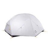 Naturehike Mongar 2 Person Backpacking Tent 3 Season Camping Tent Ultralight Double Layer Free Standing Tent for Camping Hiking Cycling (Gray-20D Nylon)