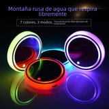 LED Car Cup Mat with Colorful Ambient Light