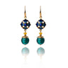 Artisan Cloisonné Glass Earrings - Ethnic Style Accessory