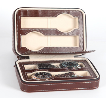 Watch Storage Case with Zipper Pouch - Portable Design
