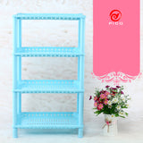 White Hollow Dish Rack and Storage Shelves for Kitchen