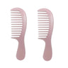 Mini Wide Tooth CombSmall Travel Purse Comb Hair Detangling Comb Brush for Curlies Portable Care Handgrip Comb Shower Comb Travel Combs for Men Women - Best Styling Comb for CurlyWetDry (Pink-S2)