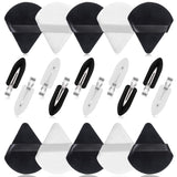 Triangle Makeup Puff and Duckbill Clip Set