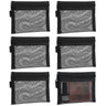 6 PCS Mini Mesh Pouch Small Keychain Pouch Mesh Zipper Bags Nylon Mesh Coin Purse Portable Travel Cosmetic Pouch Black Mesh Bags with Zipper Makeup Cosmetic Accessories Organizer for Lipstick