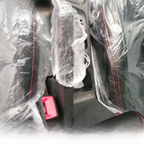 Transparent Disposable Car Steering Wheel & Seat Covers Set