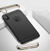 3-Section Electroplated PC Case for iPhones