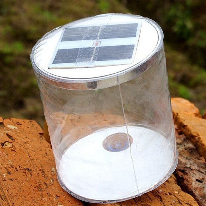 Solar LED Inflatable Camping Lantern - Portable Tent Light