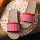 Linen Slippers for Couples - Summer Home Footwear