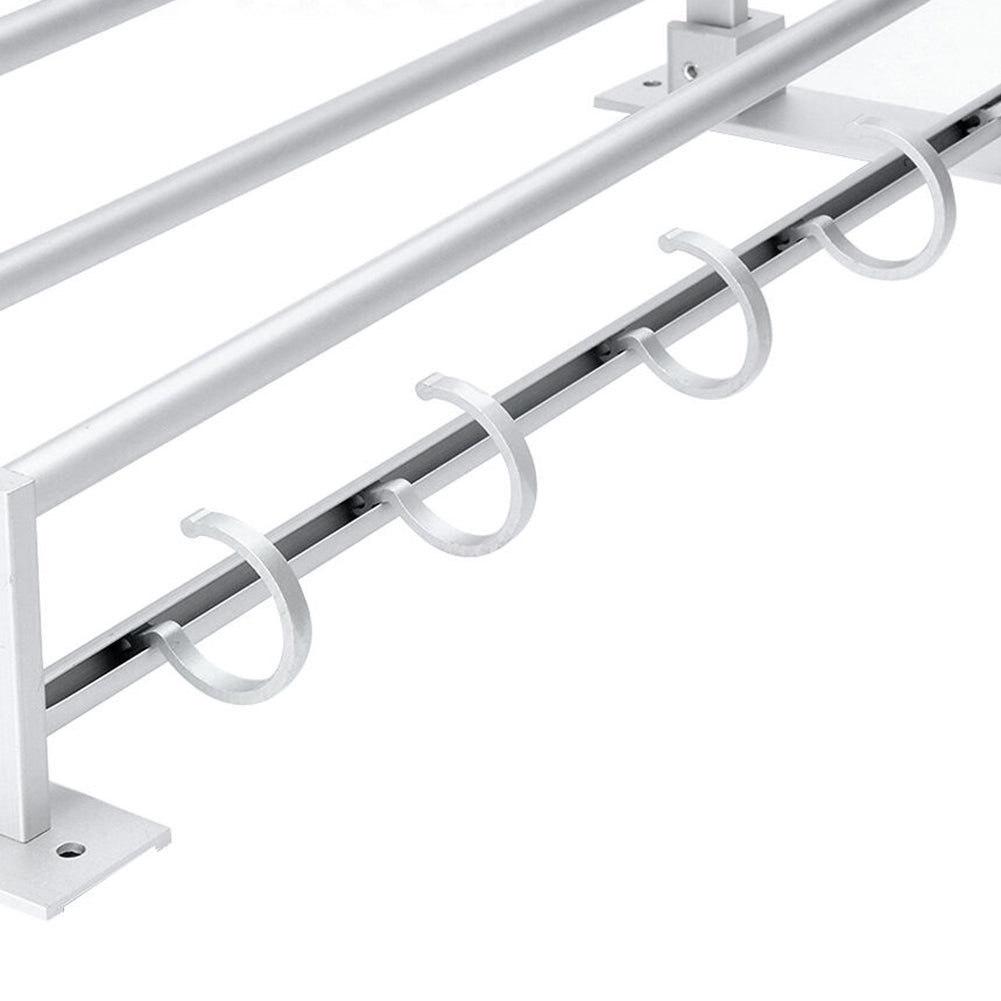 Wall-Mounted Space Aluminum Bathroom Storage Rack