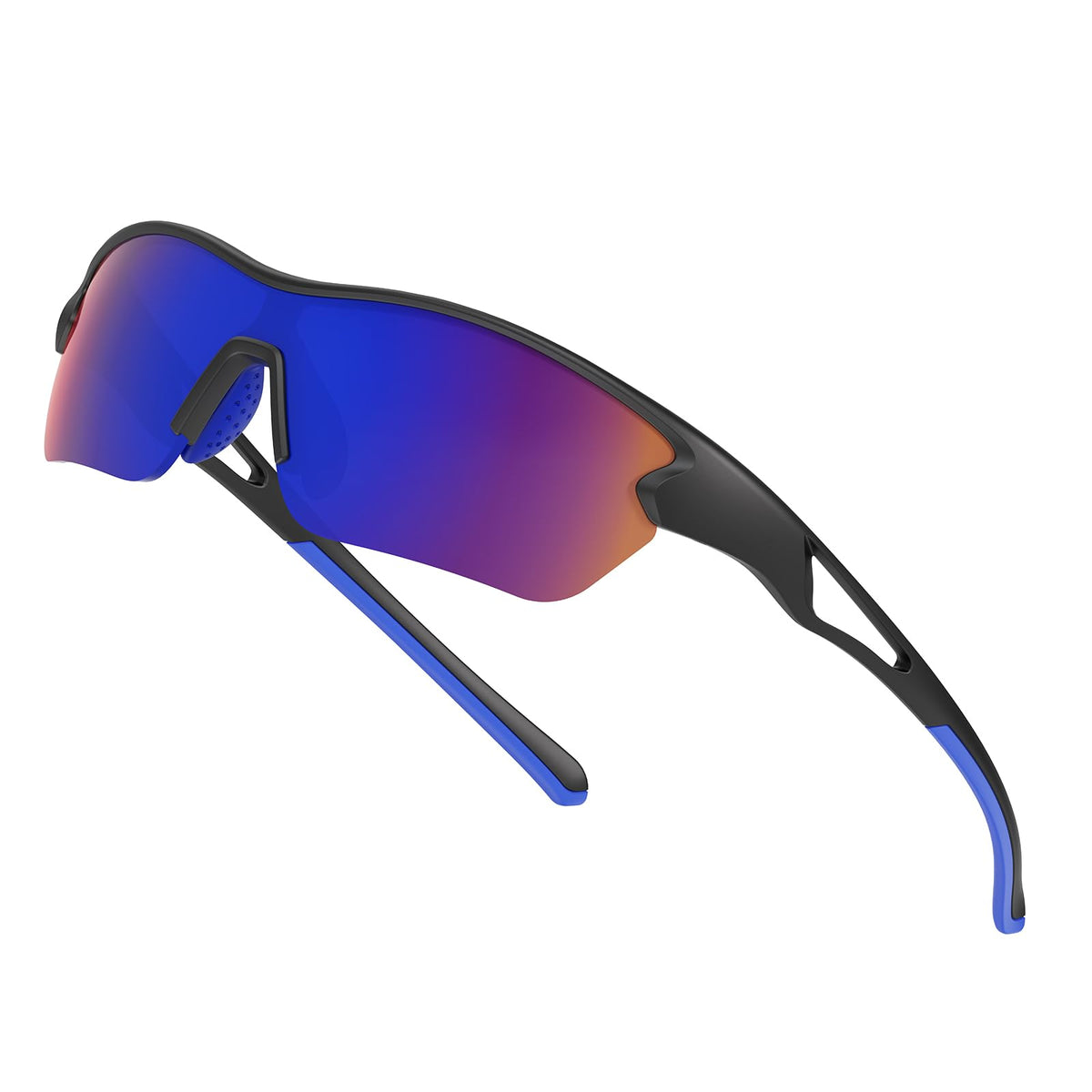BEACOOL Polarized Sports Sunglasses for Men Women Youth Baseball Cycling Running Driving Fishing Golf Motorcycle TAC Glasses (Blue)