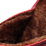 Home Cotton Slippers with Genuine Leather Sole