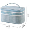 Plaid Letter Graphic Makeup Bag - Portable Organizer