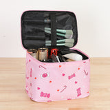 Portable Makeup Organizer Bag with Handle for Travel