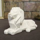 Nordic Resin Lion Figurine for Home and Office Decor