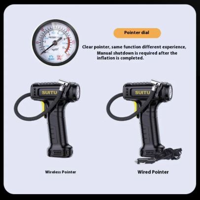 Multifunctional Handheld Wireless Digital Inflator with Intelligent Display – Portable Car Tire Air Pump
