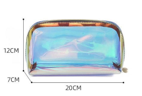 Symphony Laser Half-Circle Travel Cosmetic Bag