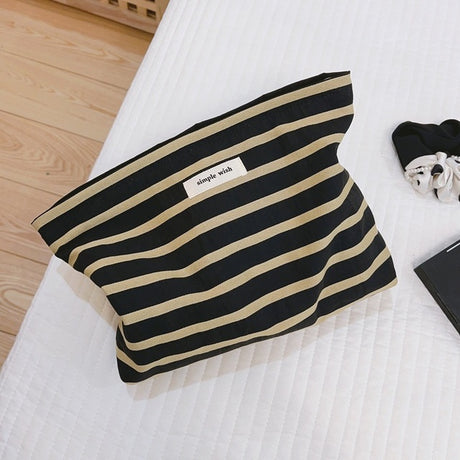Canvas Cosmetic Organizer Bag for Makeup and Toiletries