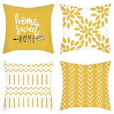 4pcs Modern Linen Pillow Cases 18x18in for Home Decor