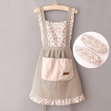 Cute Printed Kitchen Apron for Home Use