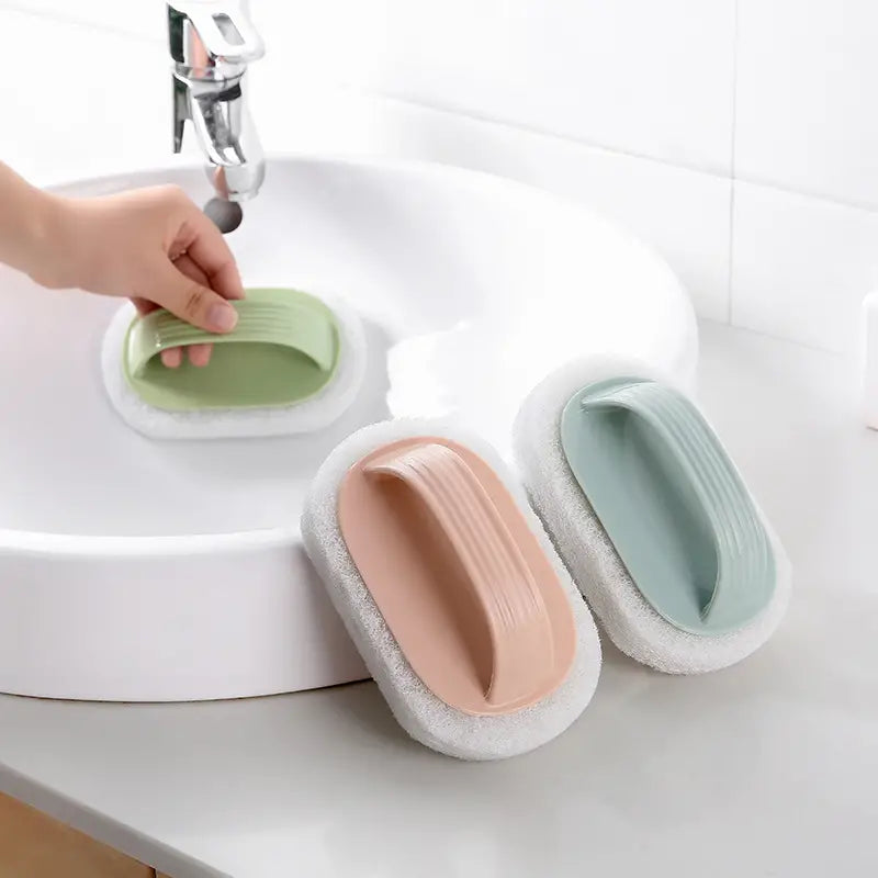 Household Cleaning Brush with Decontamination Sponge