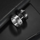 Stainless Steel Turning Decompression Gossip Ring for All
