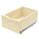 MODCART Hard Close Pull Out Cabinet Organizer 8” High Drawer 16½” W x 21”D Wood Slide Out Shelves Cabinet Storage Organizer with Full Extension Rail Slides Pull Out Drawer for Kitchens Cabinet Pantry