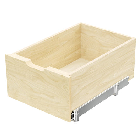 MODCART Hard Close Pull Out Cabinet Organizer 8” High Drawer 16½” W x 21”D Wood Slide Out Shelves Cabinet Storage Organizer with Full Extension Rail Slides Pull Out Drawer for Kitchens Cabinet Pantry