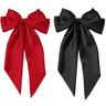 Red Hair Bow for Women Red Bow for Hair Red Bow Clip Black Hair Bow Christmas Hair Clips for Women Christmas Hair Accessories