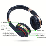 Wireless BT Headphones with Microphone for Gaming