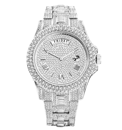 Full Iced Crystal Watch - Atlantic Shopping Mall