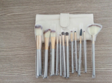 Persian Makeup Brush Set - 12/18/24 Pieces, Champagne Handles