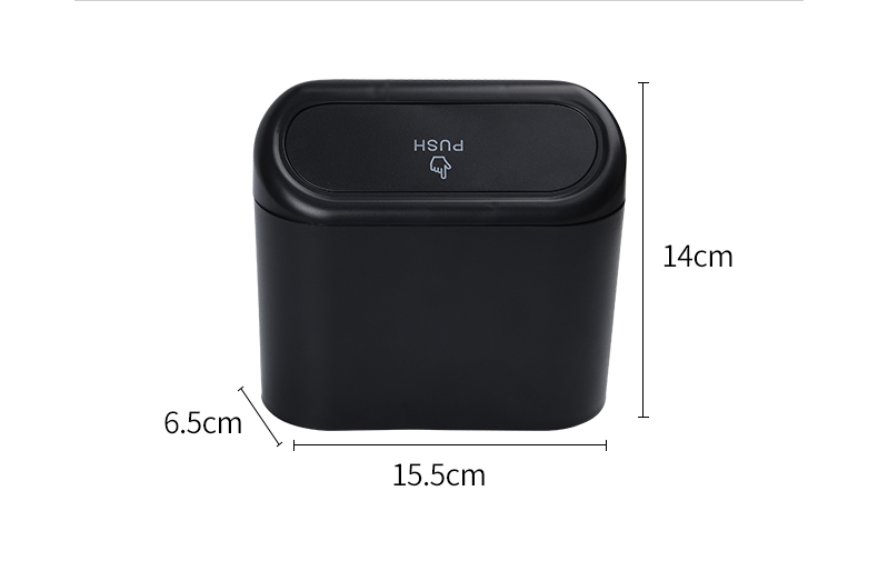 Universal Car Trash Can with Lid for Vehicle Storage