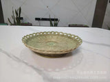 Bamboo Lotus-Shaped Fruit Basket for Home Storage