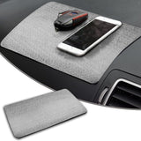 Couslcd Car Dashboard Anti-Slip MatUniversal PVC Sticky Adhesive Pad for Auto10.6" x 5.9" Multifunctional Vehicle Dash Strong Gripping Pad for Cell Phones Sunglasses Keys GPS Coins (Car Texturev)