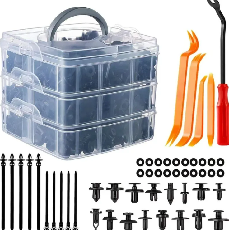 800PCS Car Bumper Repair Kit Boxed Universal Button